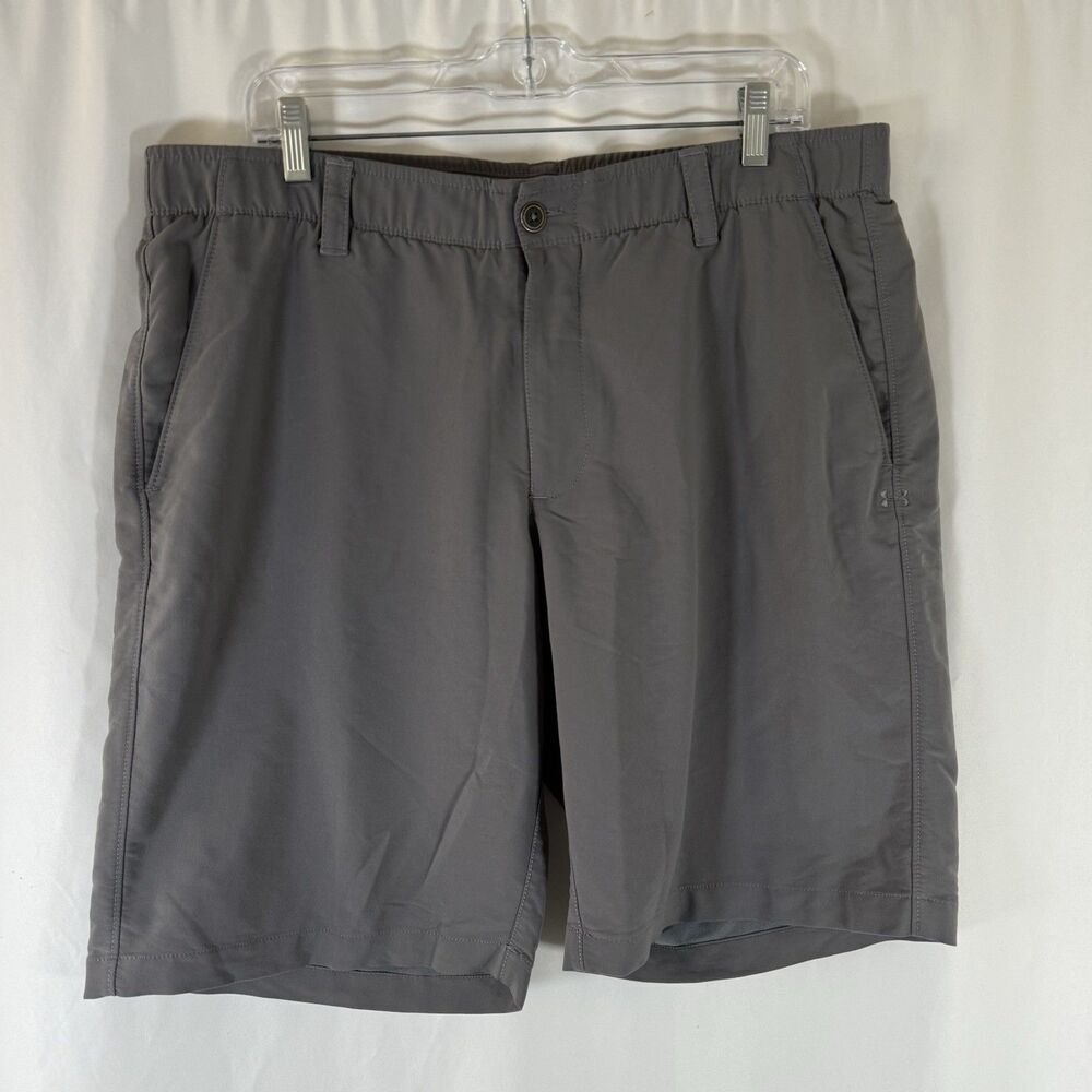 Under Armour Shorts Men's 38 Loose Grey Pockets Golf Athletic